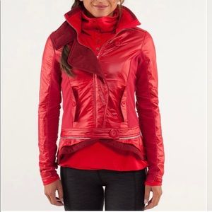 Lululemon Pedal Power jacket currant/red size 4